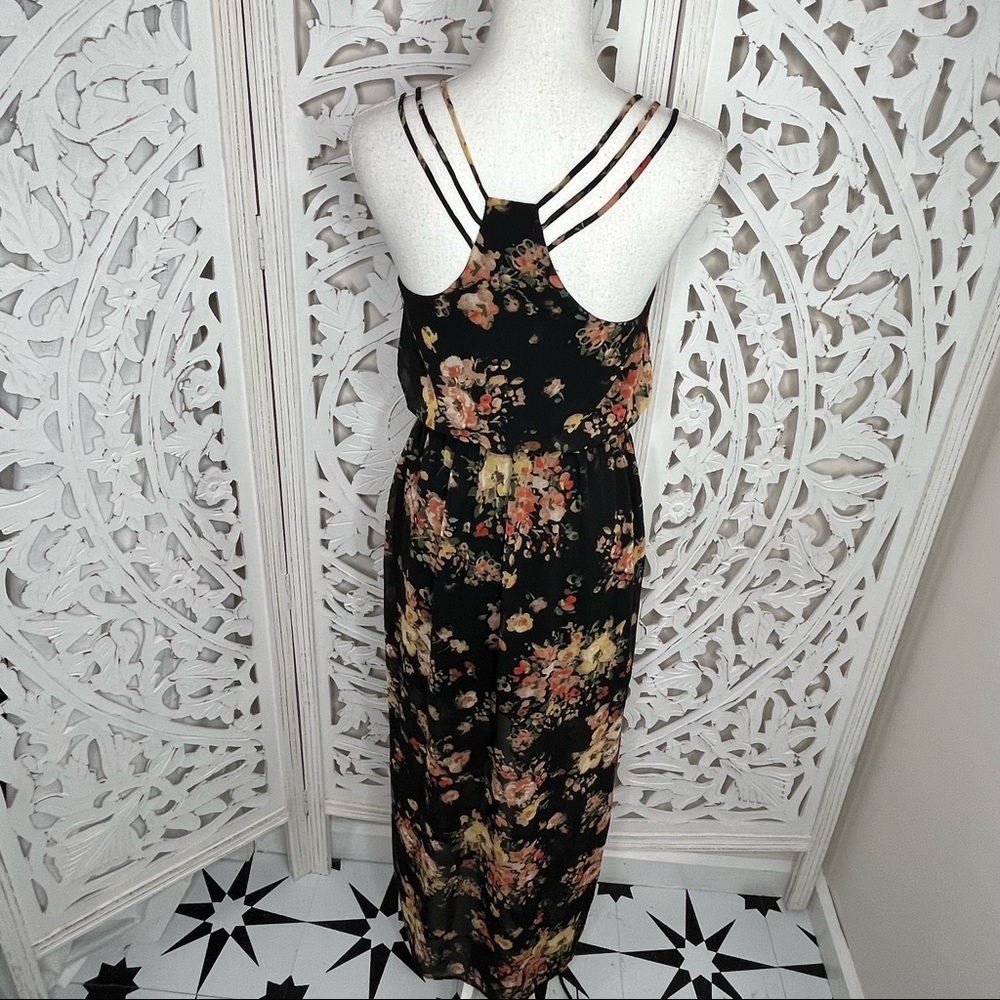 Sweet Rain Black Floral Maxi Dress - Picture 5 of 8